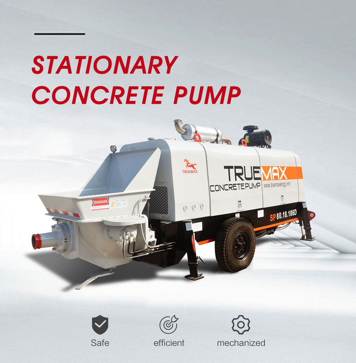 What are the types of concrete pumps?